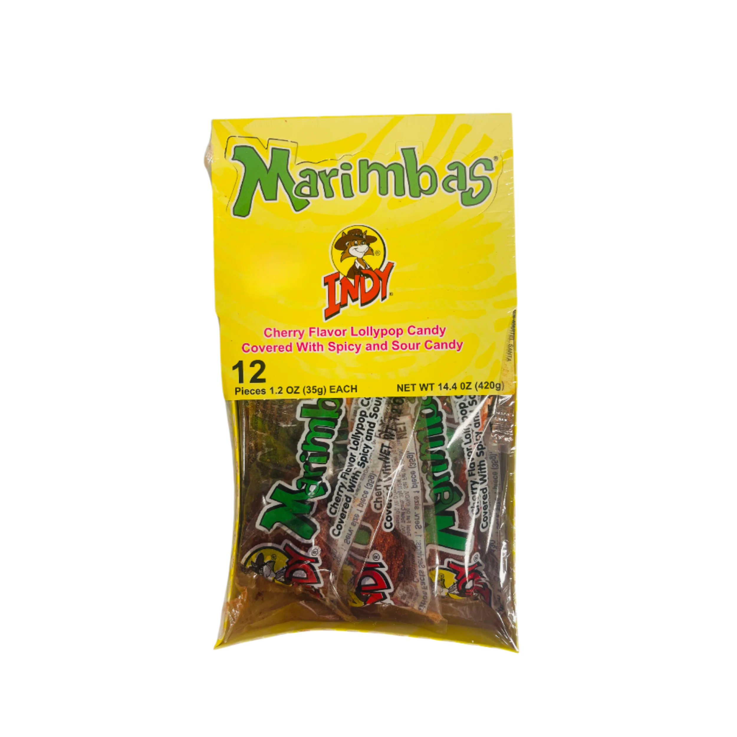 cherry flavored lollypop covered in chili powder